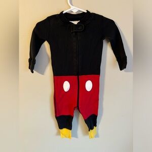 Hanna Andersson Black and Red Footed One Piece